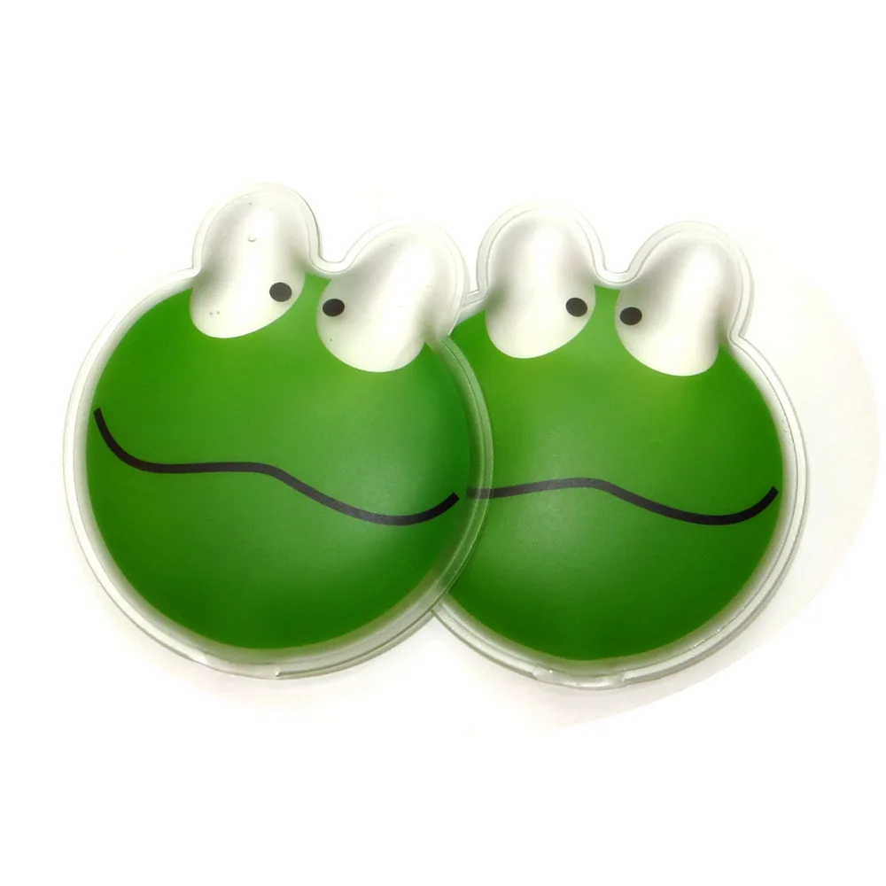 Мультяшная лягушка форму повторное использование гель клик горячий коврик грелка