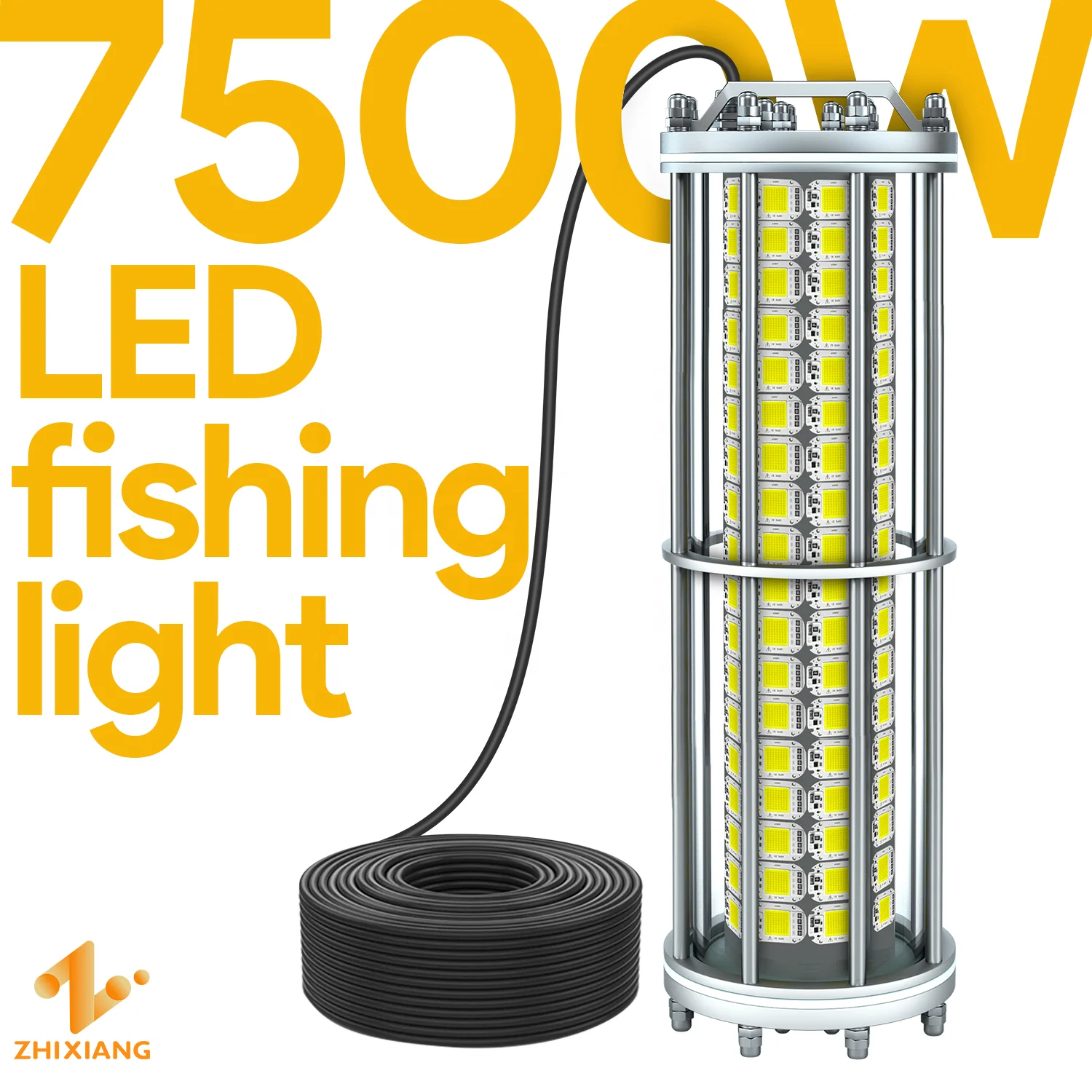 High wattage 1000W 2000w 3000w 4000W 5000W 6500W 7500W Fish Attraction light led underwater fishing boat lamp fish lighting