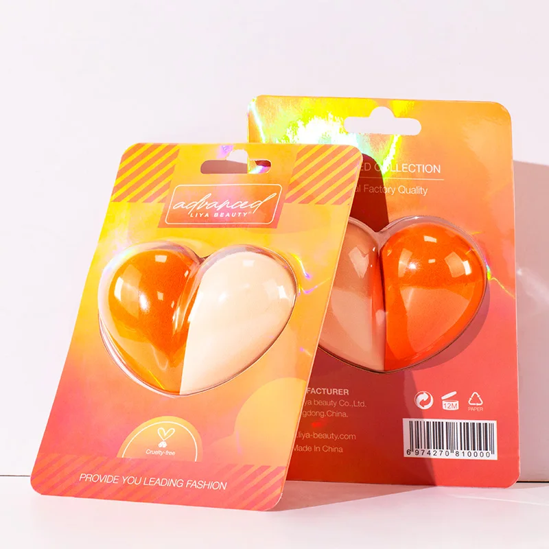 Luxury 2Pcs/set Makeup Sponge Waterdrop Oblique Makeup Sponge Facial Makeup Applicator