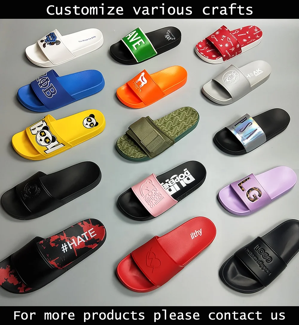 Fashion Summer Rubber Sleepers Foam Slipper Footwear Men Aerosoft Slides Slippers Bedroom Sandals Logo