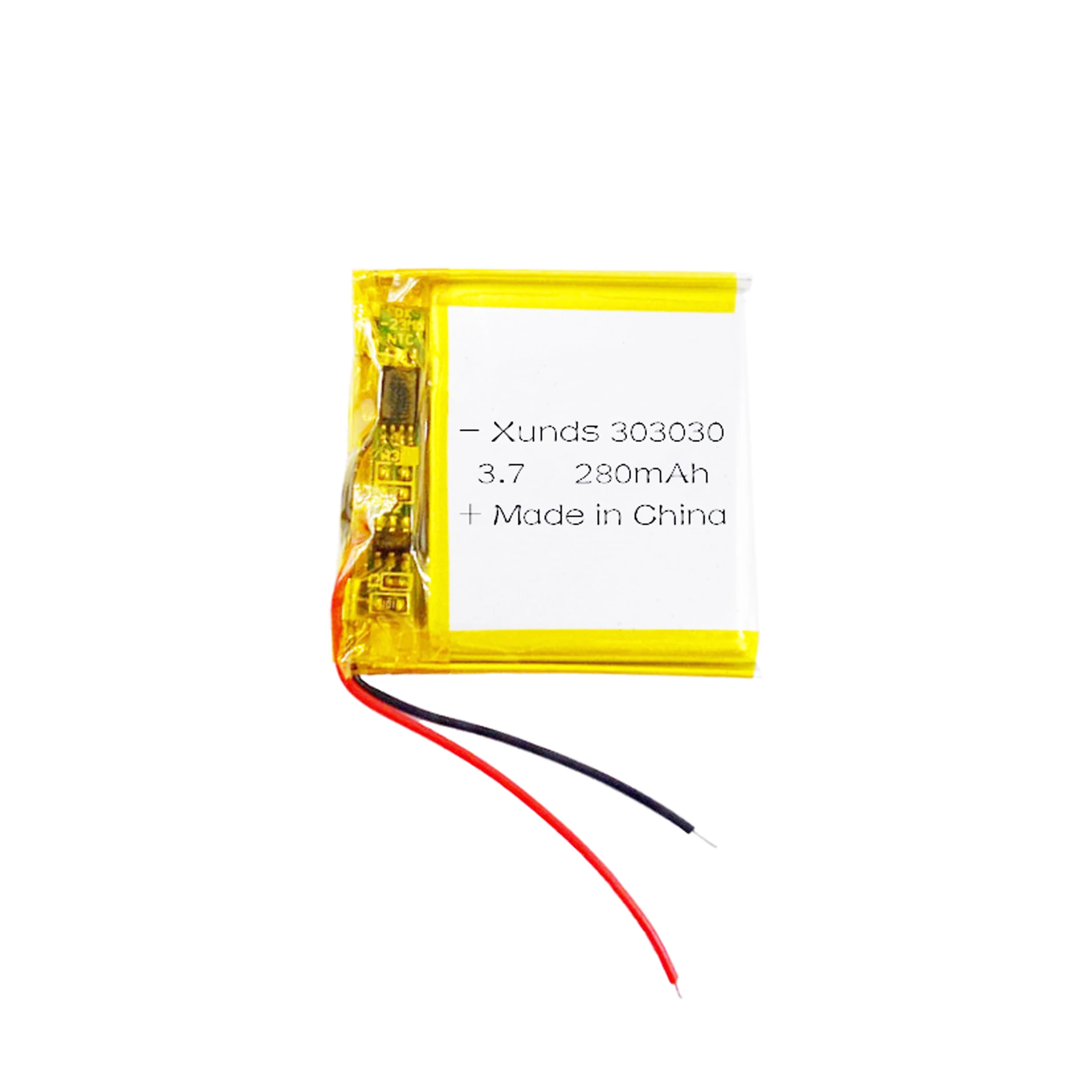 Manufacturer wholesale square polymer lithium battery 3.7V 280mAh 3030