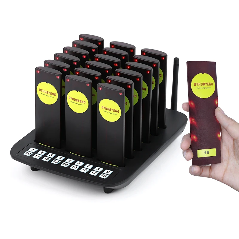 Jinchan 18 беспроводной коммуникационный звонок гостевое оборудование для фаст-фуда зуммер система пейджера для ресторана