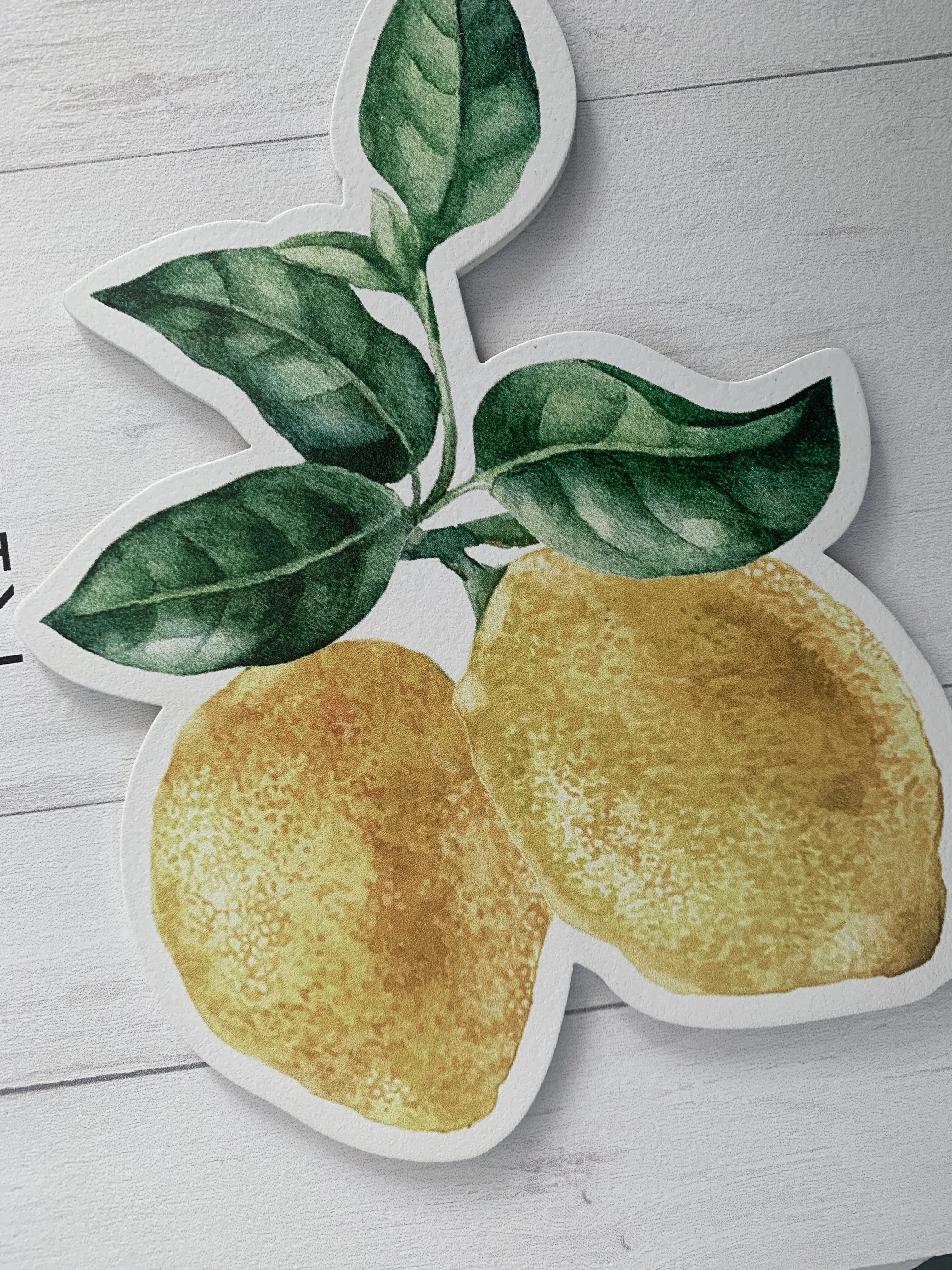 Lemon Theme 24.5x40X0.6cm or Custom Size 3D MDF Wall Panels Wholesale Wood for Home Decor