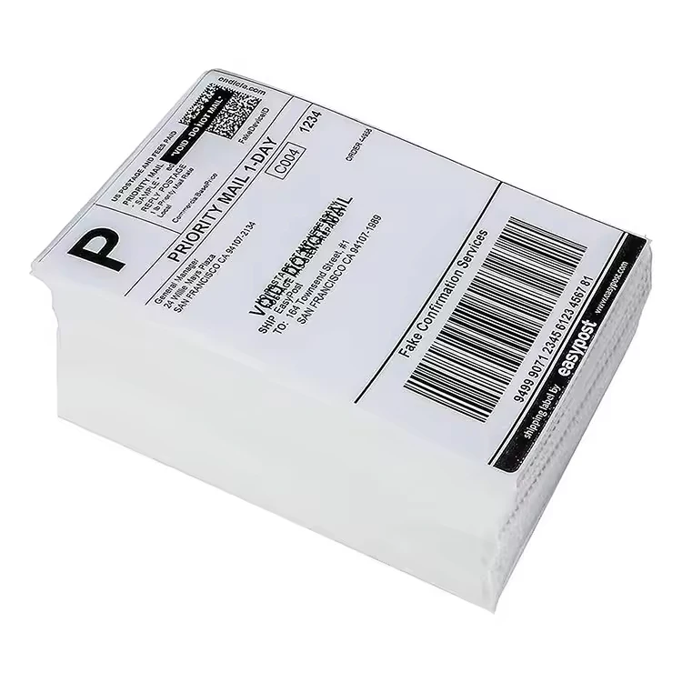 Favorable Price 4*6 Labels Thermal Sticker A6 Paper Shipping 4x6 Direct Thermal Label Sticker with Good Product Quality