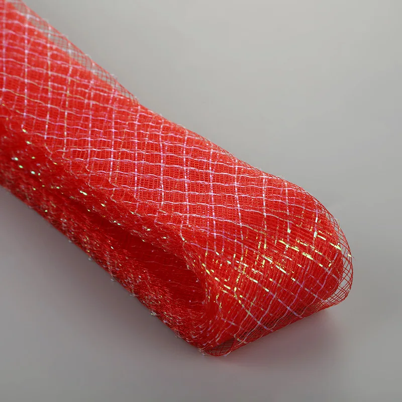 Wholesale More Colors 4.5CM Elastic Stretch Gold Silver Check Hard Mesh Bridal Dress Horsehair Bustle Crinoline Tape