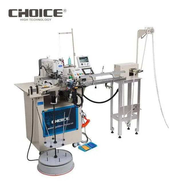 GC-311B-P Automatic high speed cold knife cut elastic joining robot machine with marker function