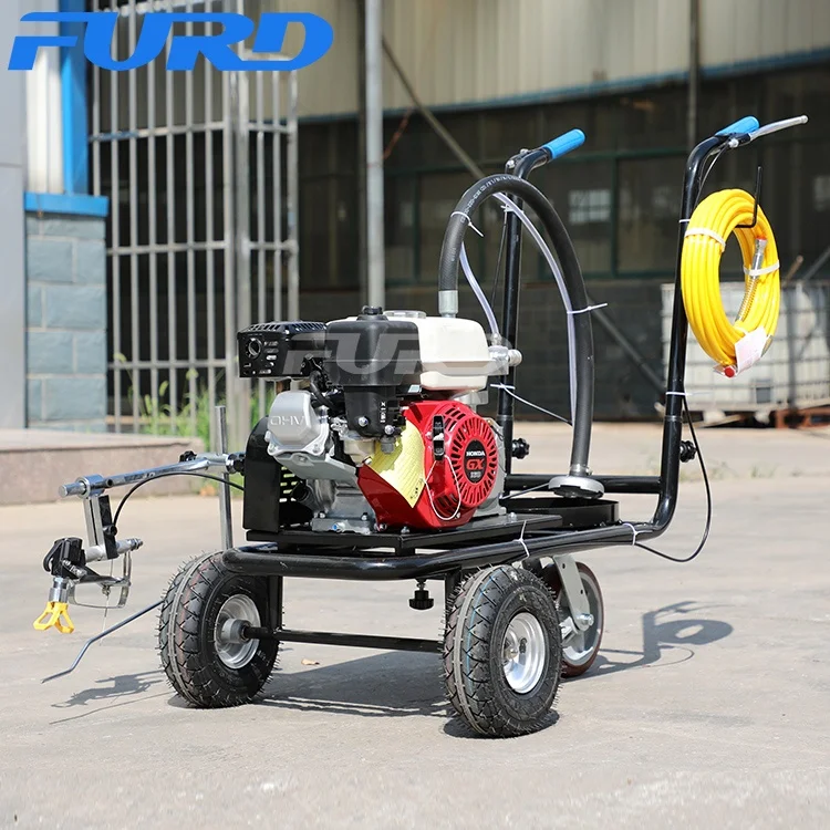 Cold Spray Parking Lots Painting Traffic Line Road Construction works Road Marking Machine Foe Sale Gas Engine Walkways In Stock