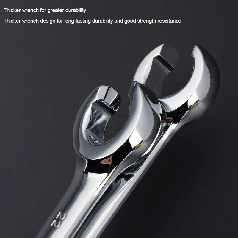 6-27mm Double End Open Flare Nut Crowfoot Spanner Brake Pipe Wrench