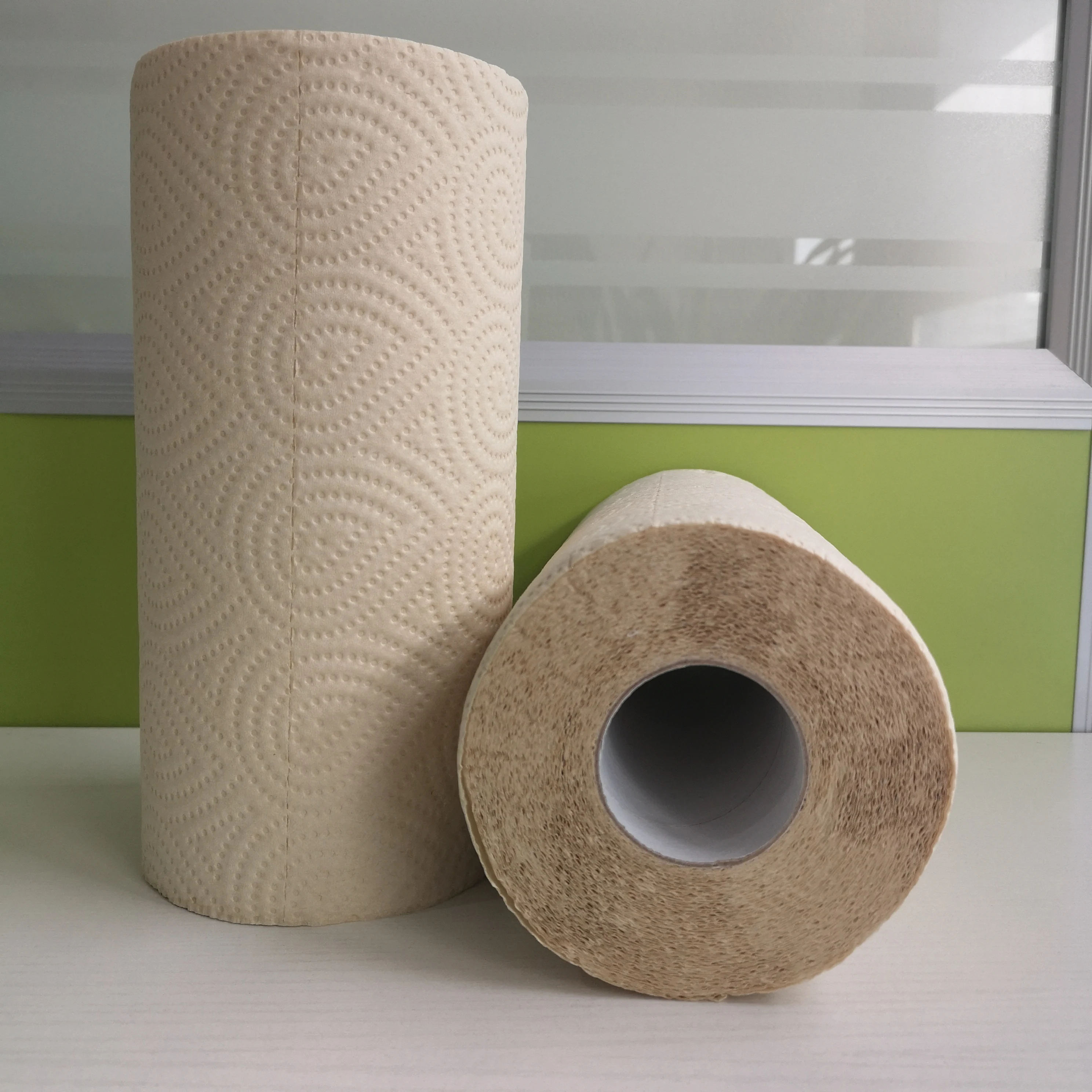 biodegradable natural 1ply eco  high quality 100% bamboo kitchen cleaning paper towel