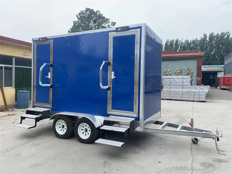 Modern Portable Restroom Trailer With Shower Port a Potty Outdoor Toilets
