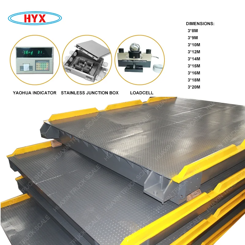 100ton electronic vehicle weighing truck scale equipped with truck weighing syestems truck scale