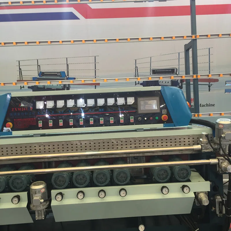 Glass Factory Edging Machine Automatic 9 Spindle Glass Beveler Machine