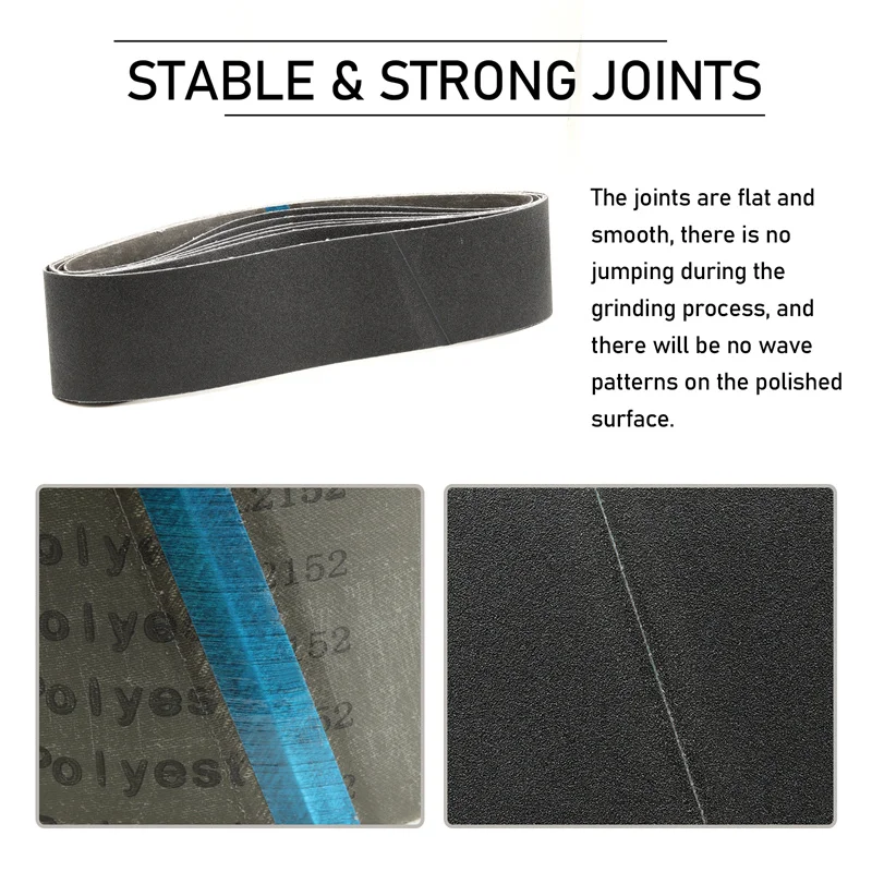 The New Listing 12 Pcs 4 X 36 Inch Abrasive Belts OEM Premium Silicon Carbide Sanding Belts