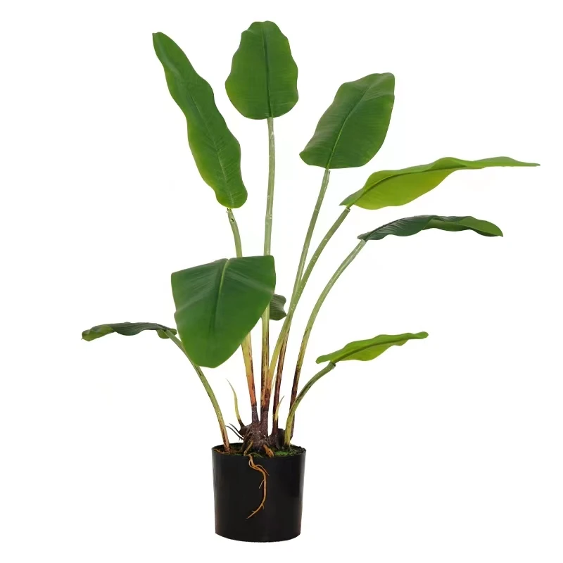 Hourpark High Quality Green Plant Faux Bonsai 72cm Leaves Artificial Plant Tree