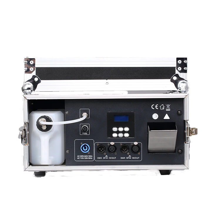 DJ stage disco equipment 1000w haze machine with flight case for events dmx fog machine remote control special effects