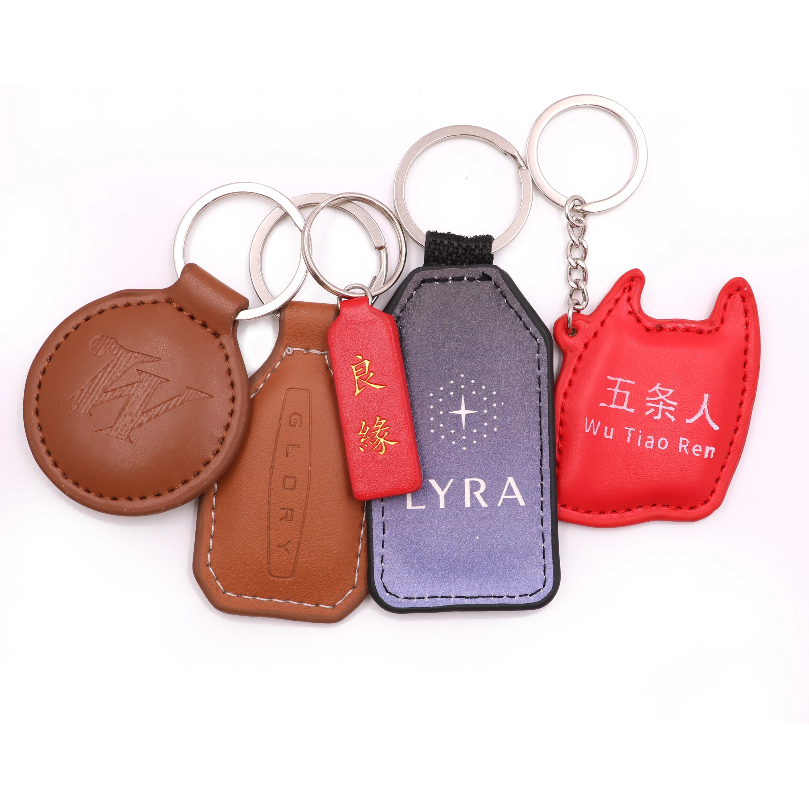 custom Car Leather Keychain	croc charm keychain clasp Wholesale Leather vintage car keychain for car guys thank you