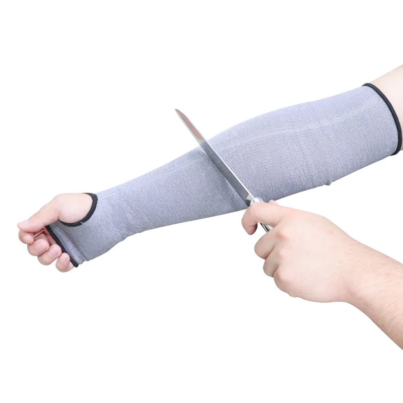 XINGYU Arm  Protection Circumference 9-14 inches 15G Anti Cut Sleeve HPPE knitted design Cut Resistant Knit Long Sleeve