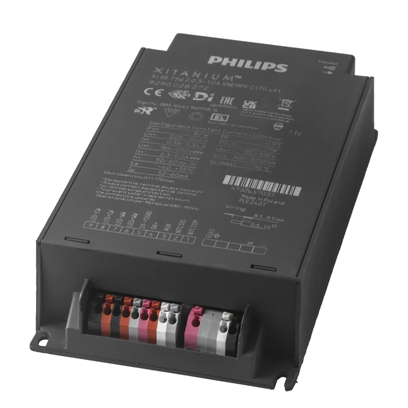 Xi SR 75W 2:0.3-1.0A SNEMPF C170 sXt   Philips xitanium led driver D4I DALI. DT8