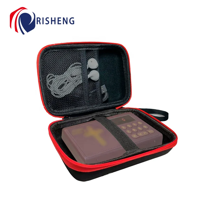 Hard EVA Carrying Case for Wonder Bible KJV-The Talking Audio Bible Player MP3&MP4 Player Fit for Earbuds USB Cable Memory Card