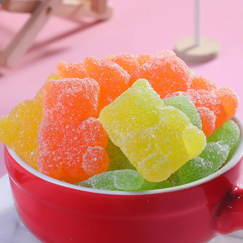 New Wholesale Colorful Bear Gummy Candies Sweet Fruit Flavor Bear Shape Mixed Fruit Flavor in Stock