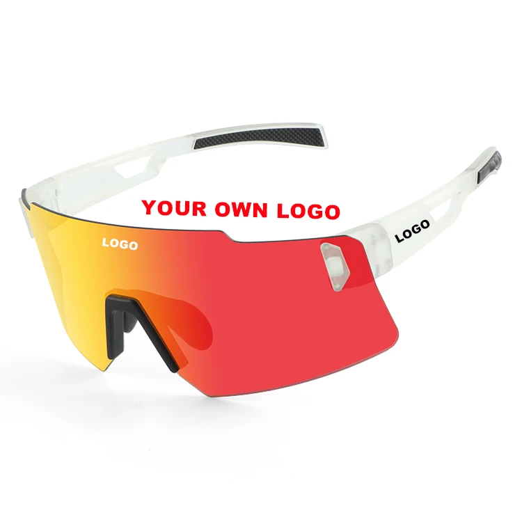 XUNQI Windproof Sun Glasses Shapes Women Men PC Frameless Polarized Sport Sunglasses For Driving Running With Adjustable Nose