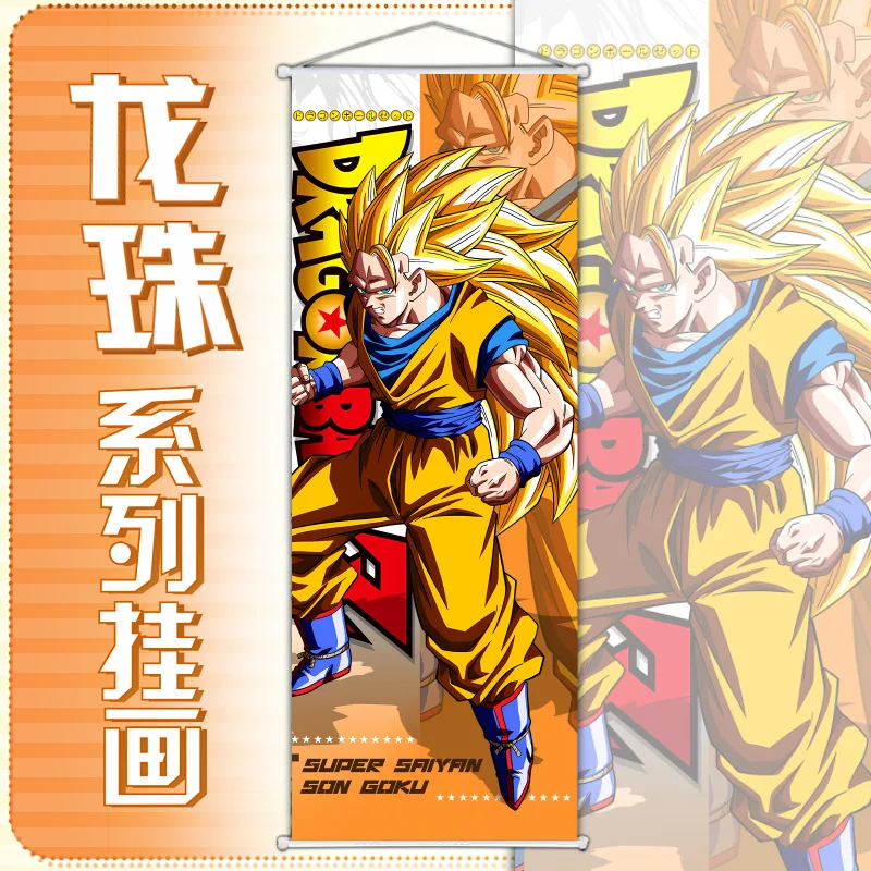 70*25 см дракон Супер Saiyan Goku Vegeta Gohan Ball DBZ аниме шоу распродажа мультяшных Wallscrolls настенный свиток