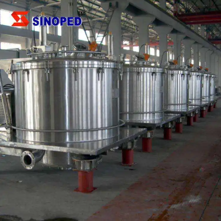 New design flat plate filter centrifuge for boric acid,borax,rubber additives, dyes and other chemical products separation