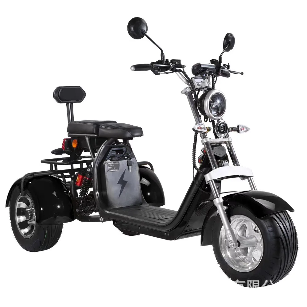 New arrival lithium battery electric scooter three wheels big tire adult   citycoco chopper elektrikli scooter