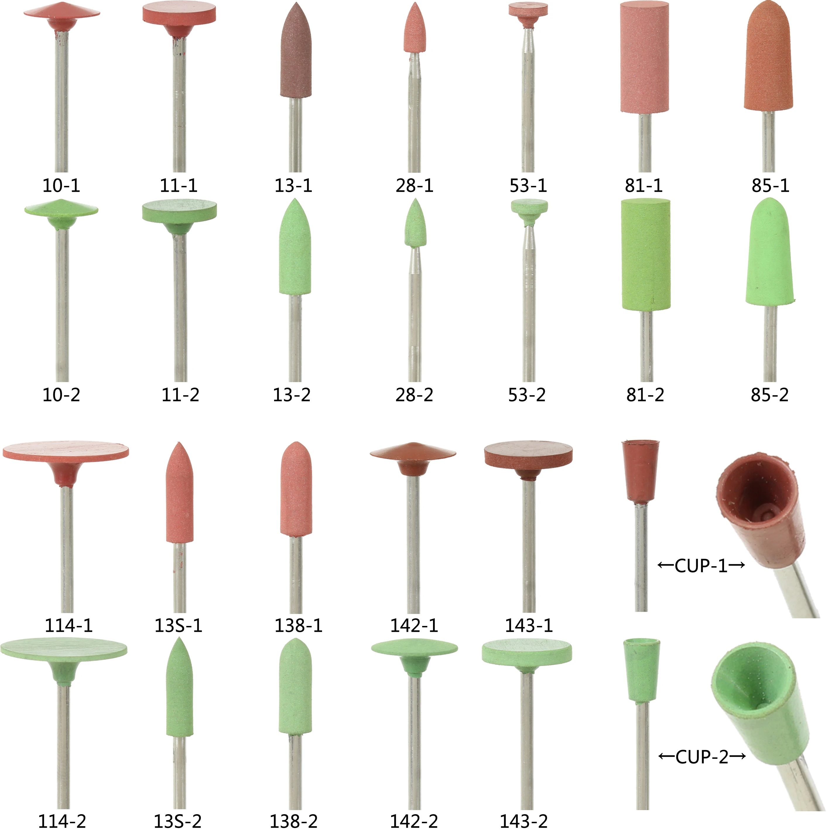 Rubber Grinding Head Polishing Buffing Wheel for Mini Grinder Dremel Rotary Tools