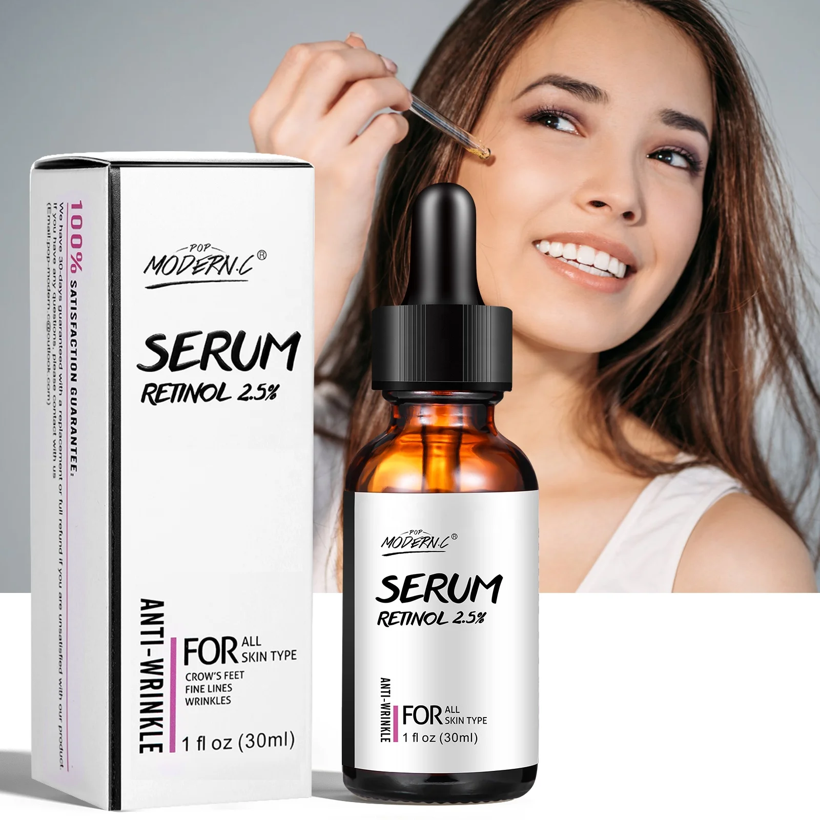 Anti Wrinkle Essence Whitening self owned brand skin care repair anti facial essence 2.5% retinol serum