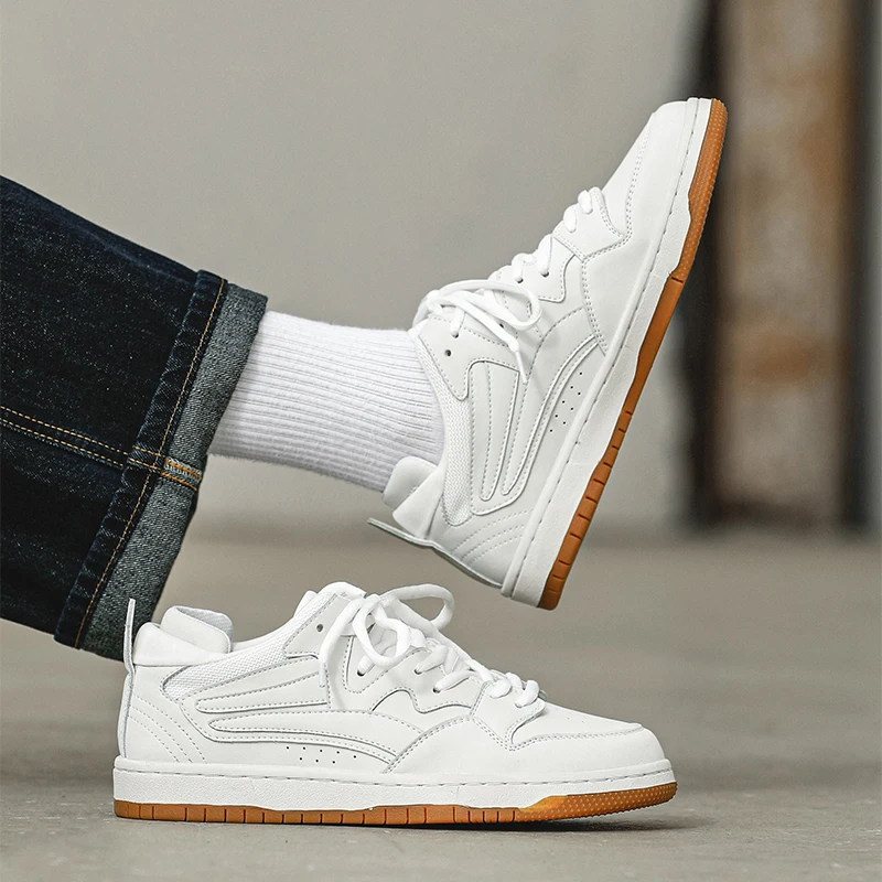 Оптовая продажа, мужские повседневные кроссовки для скейтборда на заказ, повседневная обувь для бега, Мужская модная белая обувь для скейтборда