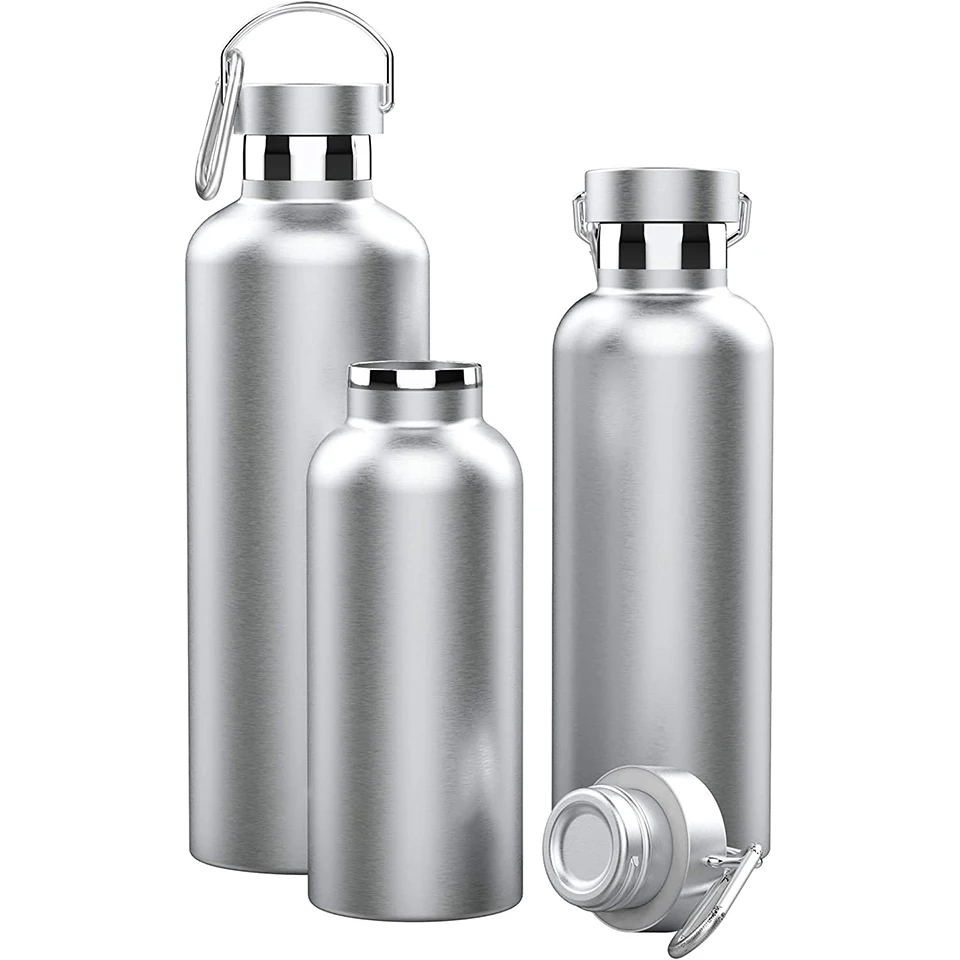 Straight Cup Double Wall Wide Mouth Lids Vacuum Insulated Stainless Steel 350ML to 1L Minimalist Vacuum Flasks & Thermoses