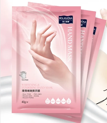 Customized Private Label Rolanjona Whitening And Tendering Moisturizing Hydrating Hand Mask Peel Smooth Home Use Hand Care
