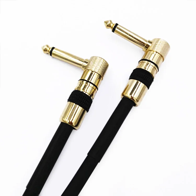 Guitar Instrument Cable 20 Foot, 20ft , Right angle  to Right angle 1/4-Inch TS Guitar Cable