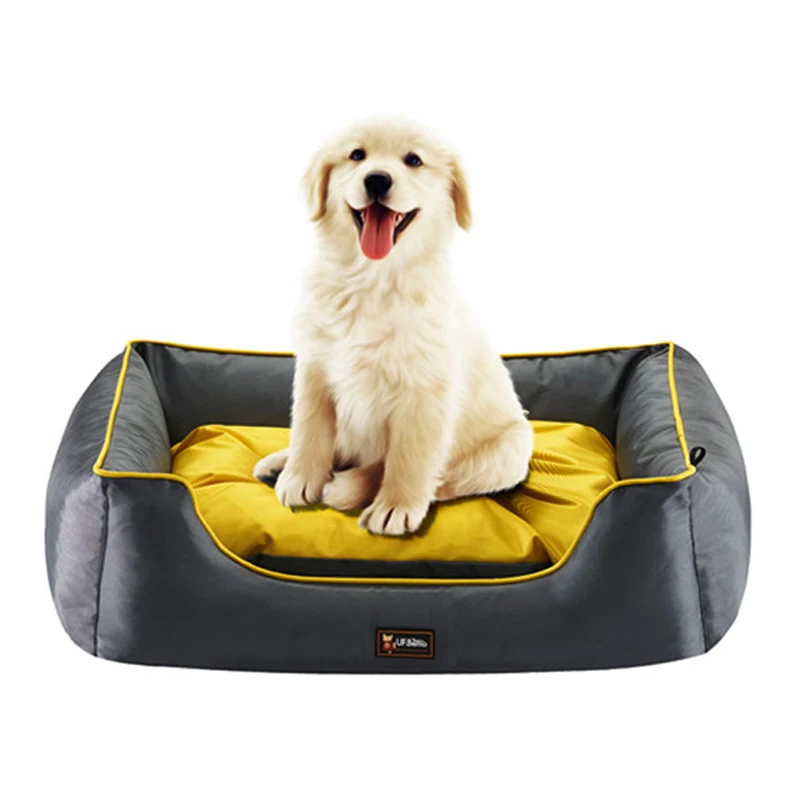 UFBemo customized Highly waterproof and removable high-grade Oxford cloth square nest Outdoor Dog Bed Cushion dog sofa