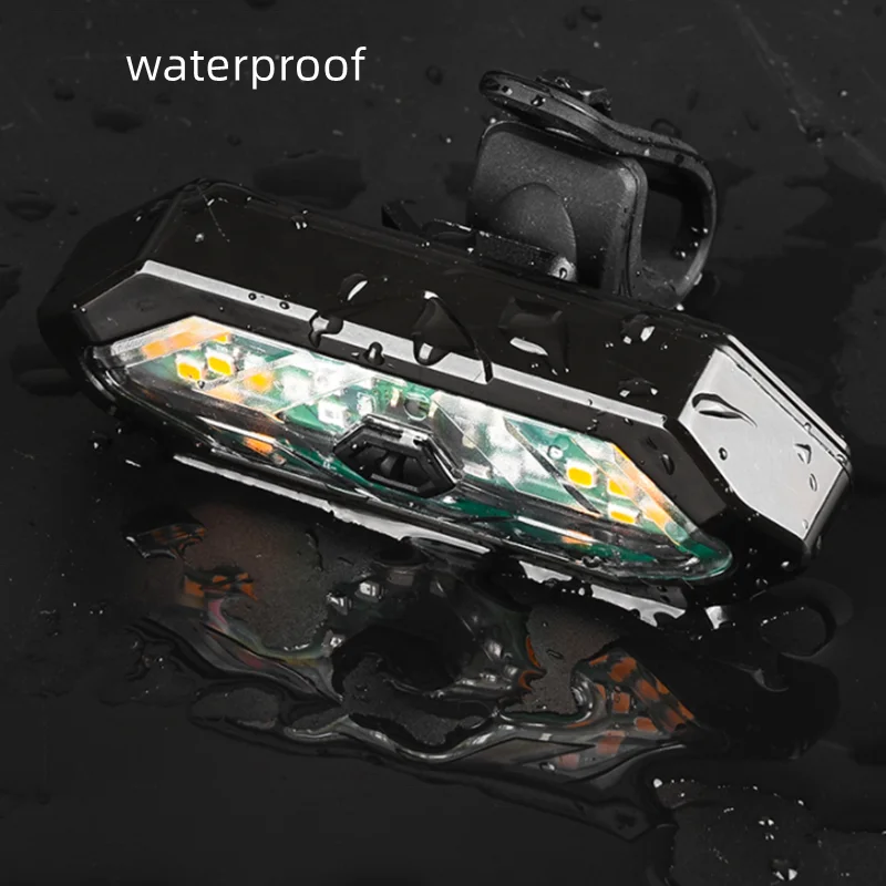 Waterproof MTB Bike accessories Light LED Cycling Bike Rear Turn Signals Rechargeable Bicycle Tail Light With Brake Light