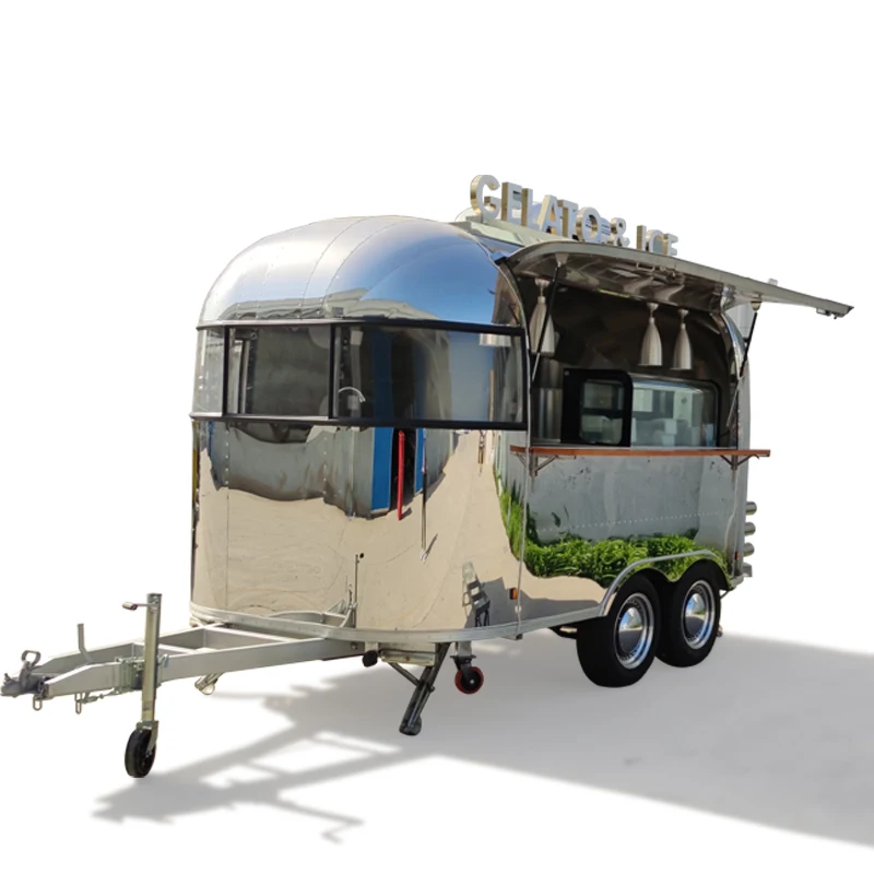 mobile catering trailer two story food truck with VIN
