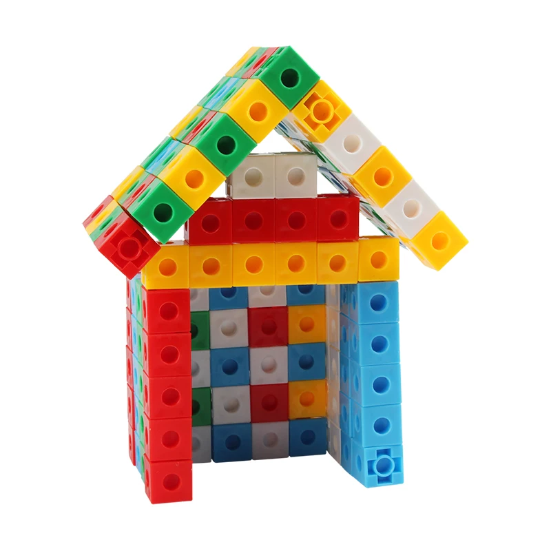 
Advantageous price cube construction aids plastic connection block building blocks 100 pieces of 2cm plug block 