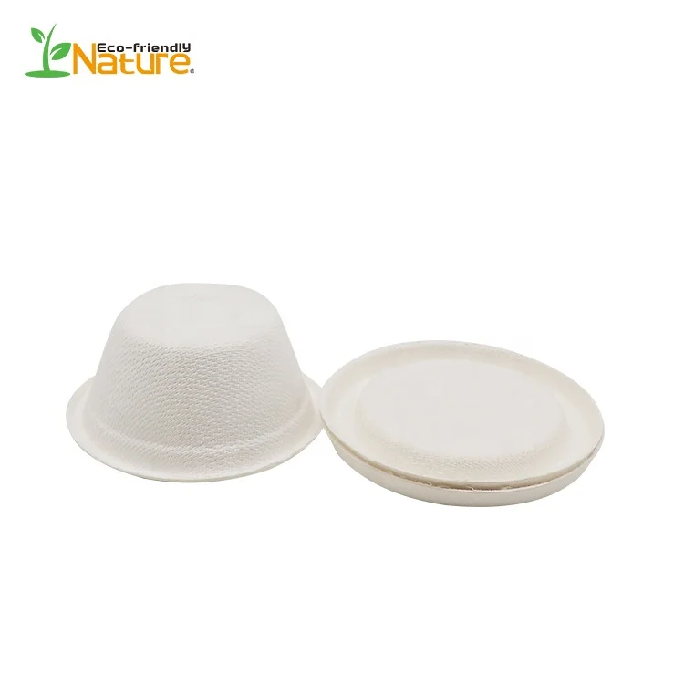 1/2 oz Compostable Drinking Cup Sugar Cane Pulp Sturdy Eco-Friendly Sauce Cup Tasting cup