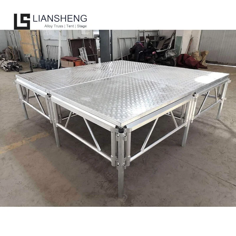 aluminum telescopic portable stage podium speaker lifting truss Outdoor concerts stage platform four-legged stages for events