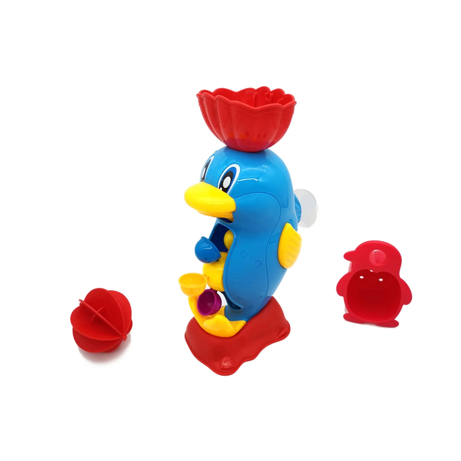 Baby animals Bath toys penguin Suction cup Dolphin Bath Play Set toys