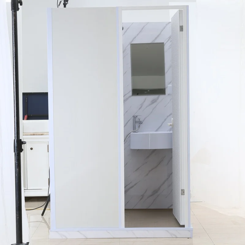 China Factory Direct Modern Sliding Integrated Bathroom Modular Multi-Functional One Toilet Basin Acrylic Portable Shower Room