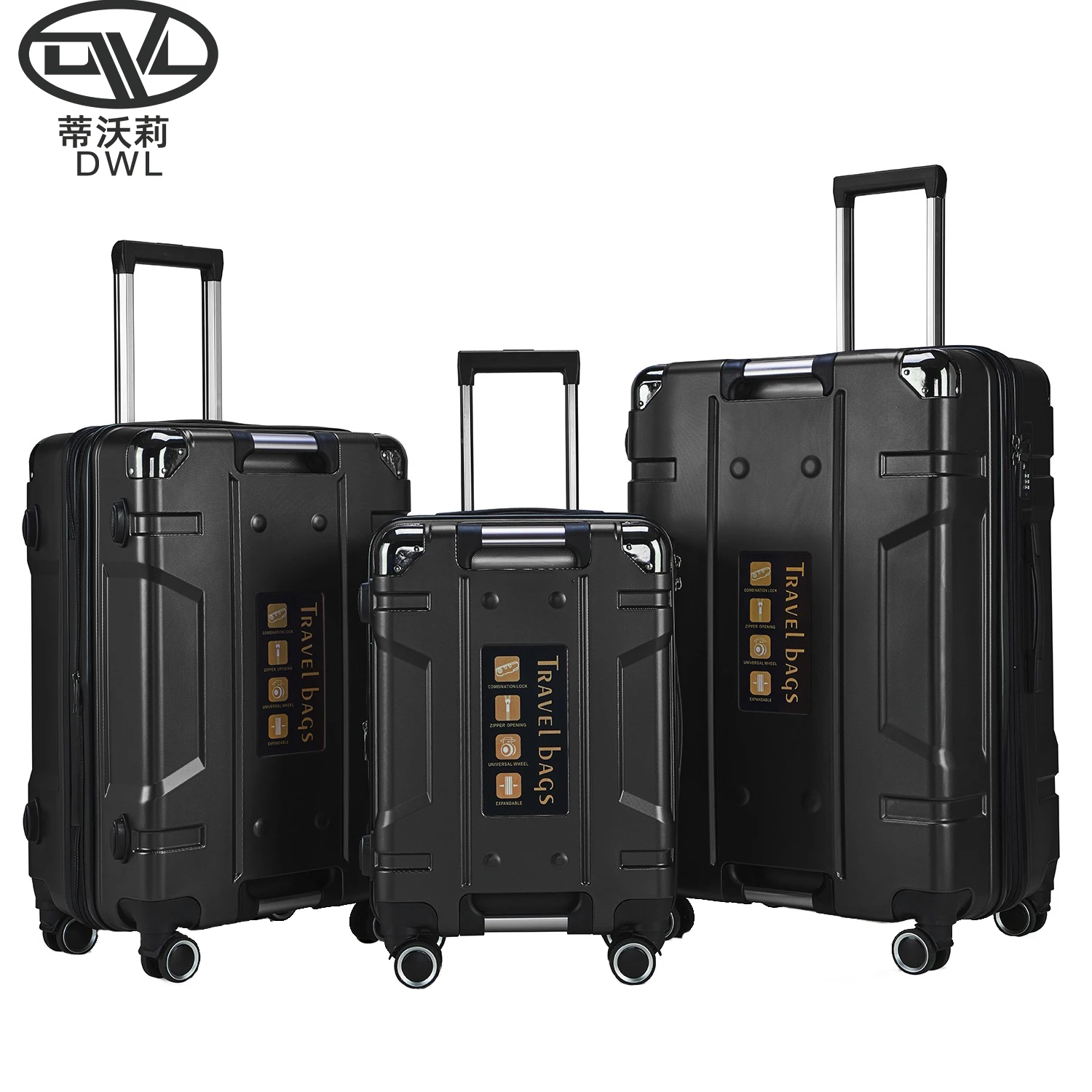 ABS+PC Global Travel Luggage sets Double Aluminum Drag Handle with Spacious Interior Suitcase for Comfortable Travel Experience