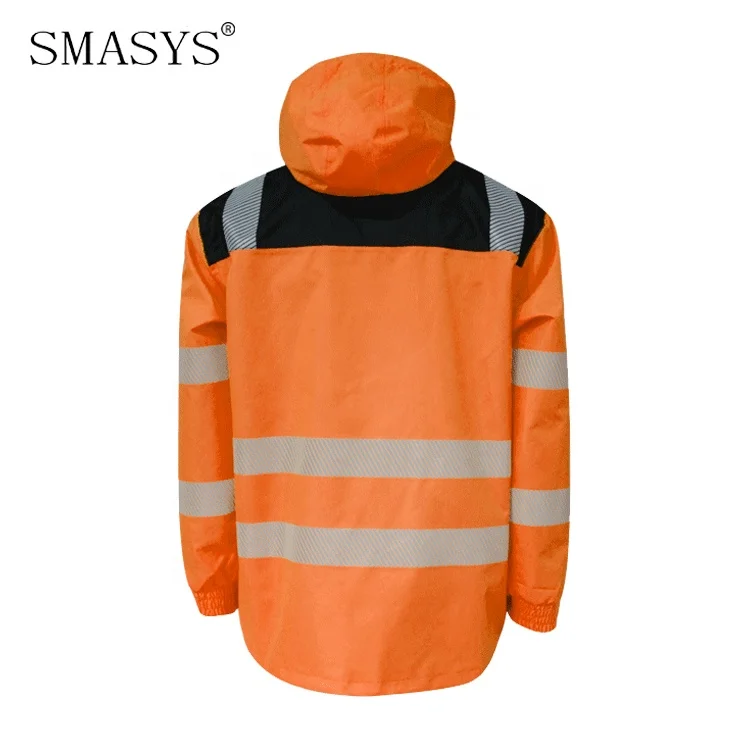 SMASYS Retail Windbreaker Outdoor High Visibility Safety Winter Workwear Jacket