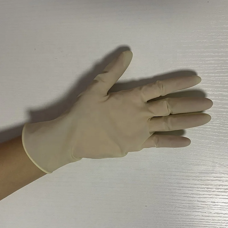 Factory Wholesale Milky Disposable High Elasticity Latex Gloves For Personal Protective