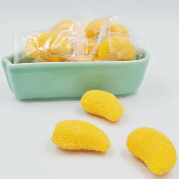 Best Mango Flavored Candy Gummy Sweets Mango Fruit Candy Confectionary Wholesale