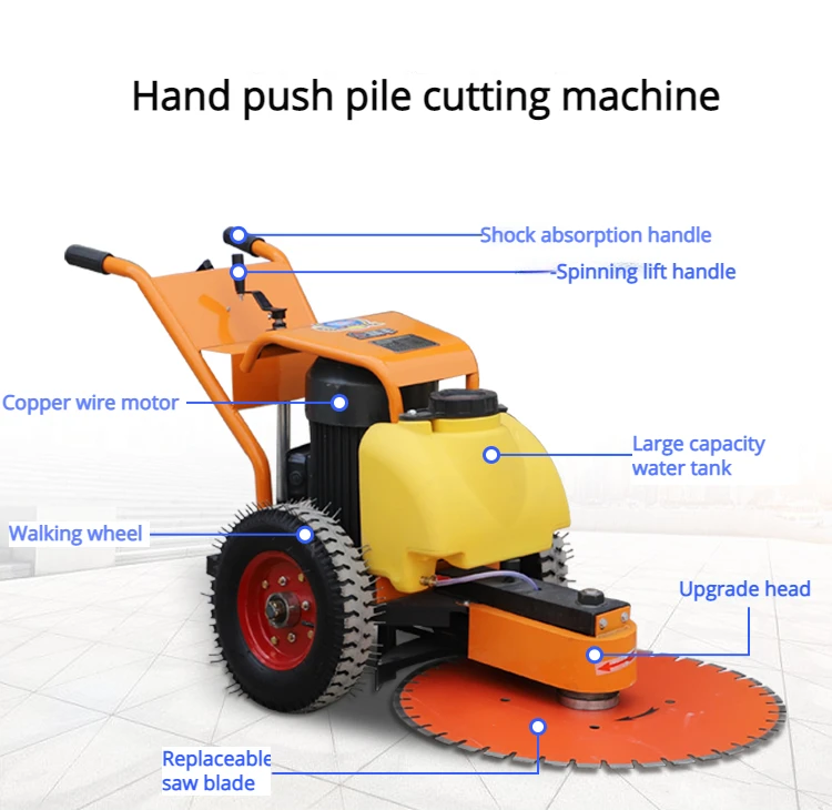 300-600mm Clamping pile cutting machine cement column concrete pile head cutting pipe clamping pile road hoop guardrail cutting