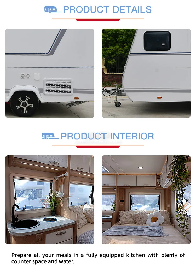 UD Industry New Design Truck Motorhome Mini Off Road Camper Trailer Small Rv Caravan