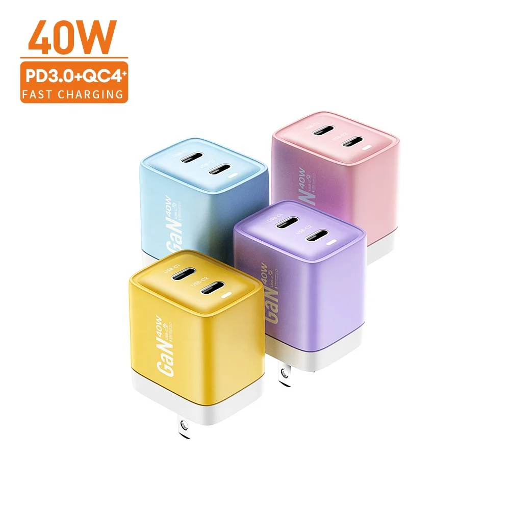 Vina Type C Charger Pd 20Watt 40Watt Slim Fast Charging Wall Charger