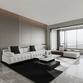 Area Rug Living Room Green Geometric Custom Carpet Classic Modern Big Decoration Area Rugs For Living Room Black And White